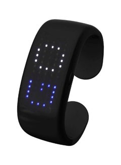 Buy LED Display Bracelet Black in Saudi Arabia