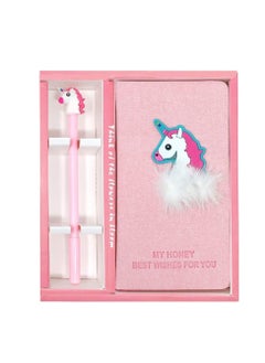 اشتري Teens Cartoon Unicorn 2 In 1 Notebook With Box Gift Set Girl Heart Stationery Gifts Notebooks & Writing Pads Study School Kids Stationary Gifts Tools في الامارات