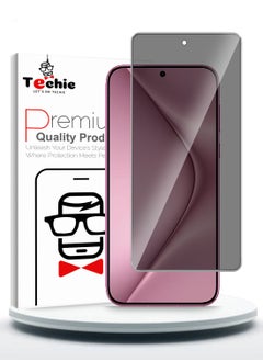 اشتري Premium Privacy Tempered Glass Screen Protector for Huawei Pura 70 5G 2024 - Anti Bubbles 9H Hardness 0.33 mm Rounded Edges Easy Installation في السعودية