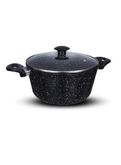 Buy Granite Pot With Glass Lid, Size 24 in Egypt