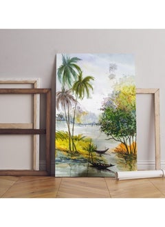 Buy Home Gallery beautiful nature hand drawn water  color Printed canvas wall art in Egypt