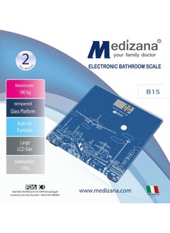 Buy Glass Weight Scale - Digital scale Medizana up to 180 KG in Egypt