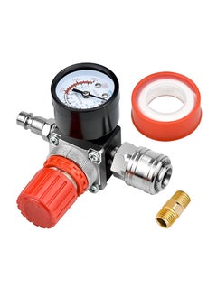 اشتري Air Filter Regulator Compressor G1/4 Air Pressure Regulator Gauge Water Trap Filter Pressure Regulator for Compressor and Air Tools (Three-Way Valve) في الامارات