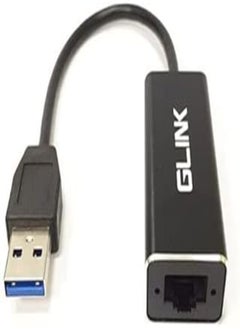 Buy GLINK GL 015 USB 3.0 to RJ45 Gigabit Ethernet Adapter 10/100/1000 Mbps, Compatible with Galaxy S22 Ultra, iPad Pro 2020, MacBook Pro, Chromebook Pixel, Dell XPS 13 (Aluminum Body) in Egypt