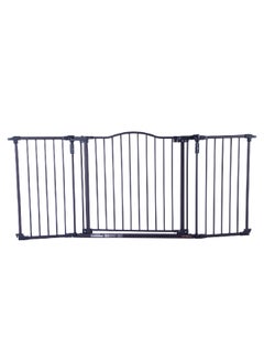 Buy Locking Management Heavy Duty Deluxe Decor Gate Black 38-72 Inch 4934 in Saudi Arabia