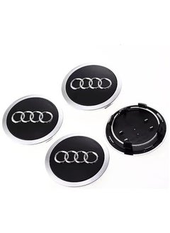 اشتري Fegishilly 4Pcs Replacement fit Audi Wheel Center Caps Parts, 69mm/2.71'' Rim Center Hub Caps في السعودية