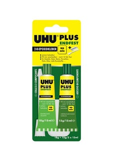 Buy UHU PLUS ENDFEST 90 min, Universal super strong (upto 170kg/cm²) 2 component epoxy adhesive for industry, DIY, repair, 33g, Transparent in UAE