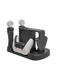 Buy Multifunction Controller Charging Dock and PS VR Display Stand for PS5 Black in UAE