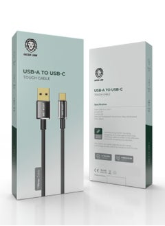 اشتري كابل جرين ليون USB-A إلى USB-C يعمل باللمس 1 متر 3 أمبير - أسود في الامارات