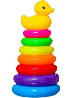 اشتري Xin Ying Ring Stacker Montessori Toy with Duck for Children - Multi Color For Unisex - Multi Color في مصر