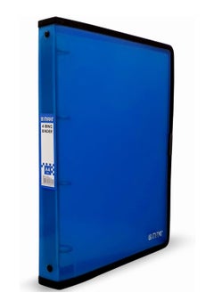 Buy Maxi A4 Ring Binder With 4 Ring Translucent Blue, waterproof, dust-proof, very practical, and reusable in UAE