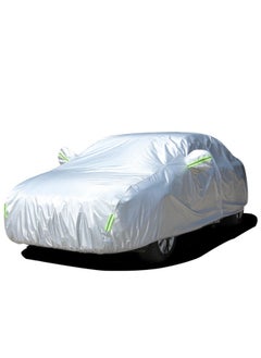 Buy Silver Weatherproof Car Cover Fits Sedans with Length Between 4.15M and 4.9M in UAE