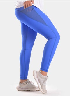 Buy Doe side pocket elevate leggings- Blue in Egypt