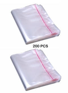 Buy 200 Piece of Transparent Plastic Cellophane Bags for Packaging, Storing and Travel (30x40cm) in UAE