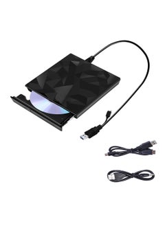 اشتري External DVD Drive, USB 3.0 Type-C CD DVD +/-RW Optical Drive USB C Burner Slim CD/DVD ROM Rewriter Writer Reader Portable for Laptop Desktop PC Apple Mac Macbook Pro Windows 10/8/7 / XP Linux OS في الامارات