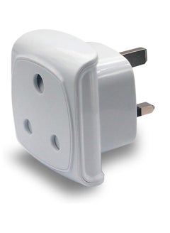 Buy South African Large Plug Type M Adapter Convert to 3-pin Type G UAE/KSA/UK Socket, Grounded, 13A Fuse with Safety Shutter (White * 1 Piece) in UAE