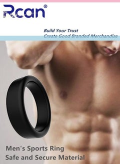 Buy Silicone Elastic Men Sports Ring Easy Stretch Resistance Tear Resistance Exercise Ring Extended Endurance Waterproof Wear Resistant Soft Suitable for Male Sports Home in Saudi Arabia