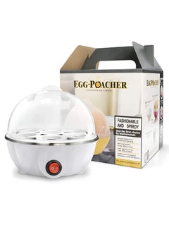 Buy Egg Boiler Poacher Rapid Electric 7 Egg Capacity Cooker for Quickly Hard Boiled - Multicolor in UAE