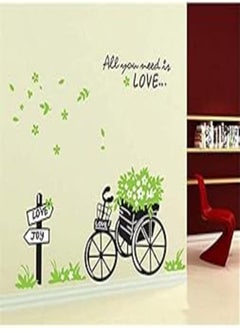 اشتري Colourful Cartoon bicycle Wall Sticker PVC Vinyl Decal Style Home Decor في مصر