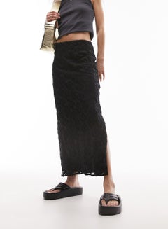 Buy Lace Detail Maxi Skirt in Saudi Arabia