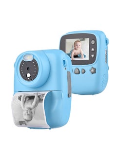Buy Portable Kids Instant Print Camera Digital Video Camera with 1080P High Video Resolution 18MP 2.3 Inch Large Screen Funny Photo Frames Colorful Markers Print Paper Stickers Hanging Rope for Boys Girls in UAE