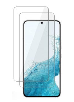 اشتري 2 Pieces Tempered Glass Screen Protector Clear Designed For Samsung Galaxy S22+ Full Screen Coverage And Bubble Free في الامارات