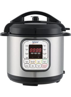 Buy 7L stainless steel electric pressure cooker 1500W Slow Rice Cooker Yogurt Cake Maker Steamer and Warmer Silver WTR-7008 in UAE