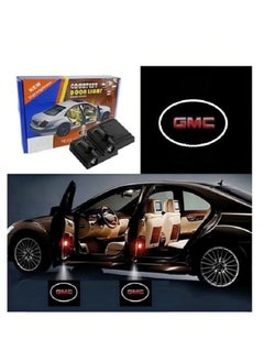 اشتري 2-Piece LED Car Door GMC Logo Projector Shadow Light Set في الامارات