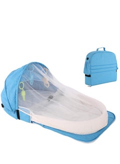 Buy Portable Baby Bed, Travel Cots with Toy and Mosquito Net, Foldable Baby Crib for Travel and Home in Saudi Arabia