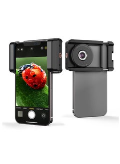 اشتري Phone Macro Lens, 100X Microscope for AndroidiPhone Micro Camera with LED Light CPL Handheld Pocket, Compatible with Smartphone Accessories Macro Focus Glass for Gift. في الامارات