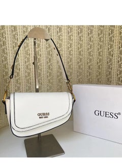 Buy حقيبة كتف صغيرة من GUESS بطبعة مونوغرام 4G in UAE