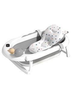 Buy Baby Bathtub Foldable, Baby Bath Essentials Baby Bathtub, Newborn to Toddler Portable Travel Multifunctional Baby Bath Tub with Non-Slip Mat, Drain Hole in Saudi Arabia