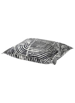 Buy Pillowcase Black And Stripe 50X80 Cm in Saudi Arabia