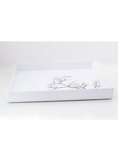 Buy Bright Designs Melamine Matt Square Tray 
Set of 1 (L 38cm W 38cm) Cherry Blossom in Egypt