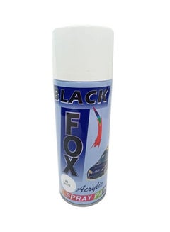 اشتري Premium Quality Multi Purpose Car Spray Paint Black Fox White Color في السعودية