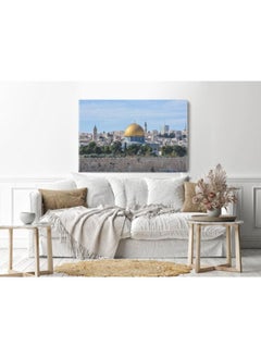 Buy Dome rock mosque Printed Canvas wall art 60x40 in Egypt