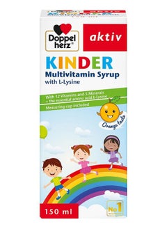 Buy aktiv Kinder Multivitamin Syrup With L-Lysine 150ml in UAE