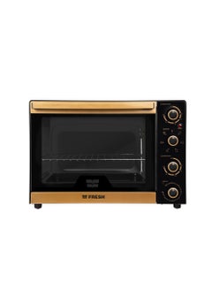 Buy Fresh Electric Oven 48 Liter Black & Gold 500015725 Exclusive for Noon in Egypt