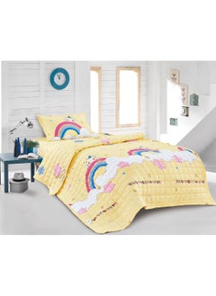 Buy Compressed bed comforter set consisting of 3 pieces, children's drawings in Saudi Arabia