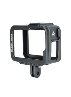 اشتري TELESIN Aluminum Alloy Camera Cage with Double Cold Shoes Mount Replacement for GoPro 9 Camera في السعودية