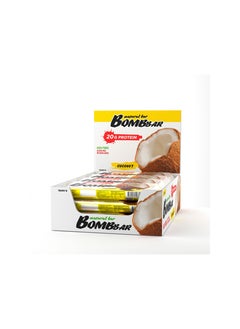 Buy Bombbar Protein Bar Coconut 60g 12pcs in UAE