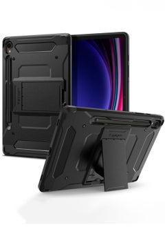 Buy Tough Armor Pro Samsung Galaxy Tab S9 Case Cover 11 inch Premium Shockproof Protective Hard Shell Case with Kickstand and S Pen Holder - Black in UAE