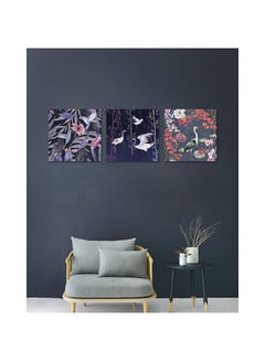 اشتري Kellan Floral Set Of 3 Canvas Wall Art Decorations Stretched Canvas Paintings Wall Decor For Living Room, Bed Room, Office L 40 x W 40 cm Multi Color في الامارات
