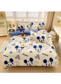 اشتري Disney series Full Size Sheet Set Super Soft Kids 4 Piece Floral Bedding Set  Microfiber Sheets Includes Reversible Pillow Covers في السعودية