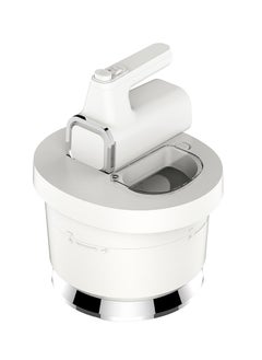 Buy Spill-Proof Dual Mode Mixer with 6 Speed Settings / Makes Meringue / Folds Batter / Kneads Dough / Quick and Simple Cleaning / Handheld and Stand Mixer - White/Silver in UAE