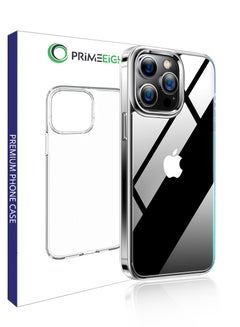 Buy PRIMEEIGHT Transparent Crystal Clear Apple iPhone 14 Pro Max Case 6.7 inch - Shockproof Curved Edges Case - HD Clear Anti Scratch iphone 14 Pro Max Protective Case in Saudi Arabia