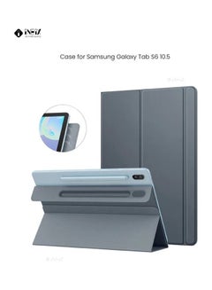 Buy High Quality Magnetic Smart Folio Cover with Pen Stand For Samsung Galaxy Tab S6 Grey in Saudi Arabia
