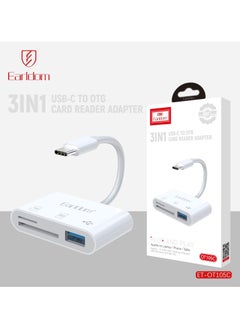 Buy Earldom 3 in1 High Speed Card Reading Stable Transmission UCB Type C to Otg Card Reader Adapter in UAE