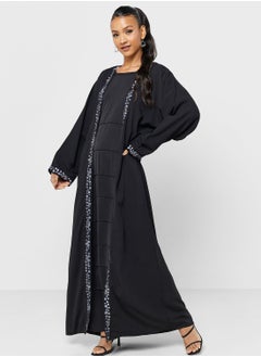 Buy Embroidered Open Abaya in Saudi Arabia