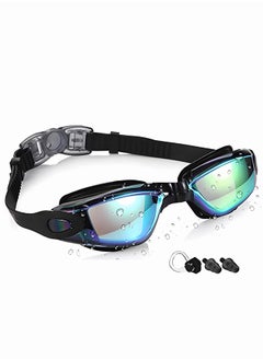 اشتري Swim Goggles for Adult with Soft Silicone Gasket Anti-fog UV Protection No Leaking Clear Vision Pool Goggles Swimming Glasses for Men Women with Earplugs and Nose Clip في الامارات